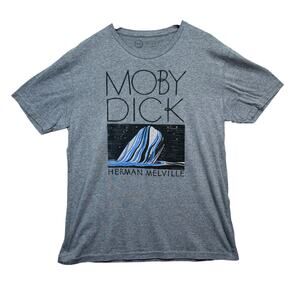 New York Co. Out Of Print Moby Dick Book Herman Melville Library T Shirt XL